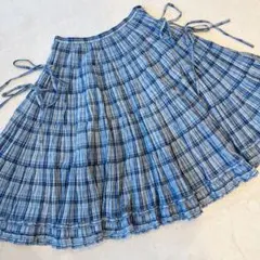 ピンクハウス　サイドリボンワッシャーチェックスカートのサムネイル