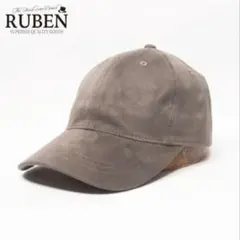 送料無料♡RUBEN エコスエード キャップ グレー オールジェンダー