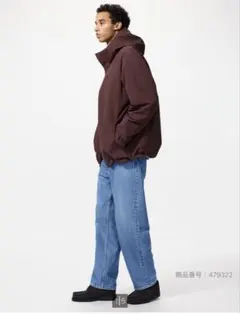 ユニクロ　ワイドストレートジーンズ　64 Blue MEN 30