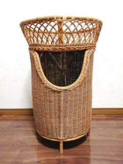 昭和レトロ ランドリーバスケット