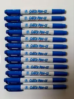 ZEBRA CHECK PEN-α 青 12本セットのサムネイル
