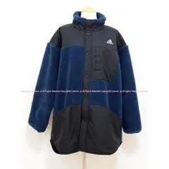 adidas アディダス フリース PRSVE ボアジャケット ネイビー/XL