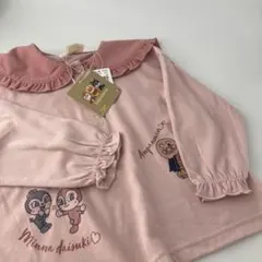 女の子　長袖　トップス　カットソー　セーラー襟　アンパンマン　ドキン　95