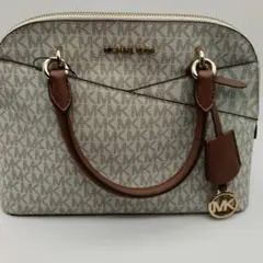 MICHAEL KORS ロゴハンドバッグ グレー/ブラウン