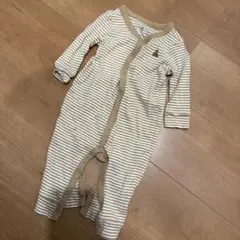 baby gap ストライプロンパース 3-6ヶ月