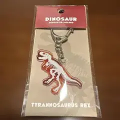 ティラノサウルス キーリング アクリルキーホルダー 恐竜 骨格デザイン