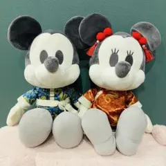ミッキー＆ミニー デココレ チャイナ服BIGぬいぐるみ