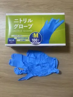 フジナップ】スーパーニトリルグローブ 手袋 粉無 青 M 100枚 - メルカリ