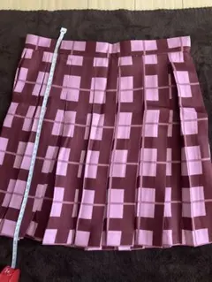 スクール スカート ピンクチェック プリーツ コスプレにも