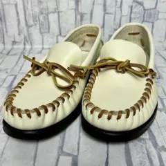 美品✨REGALリーガル モカシン ホワイト Sサイズ