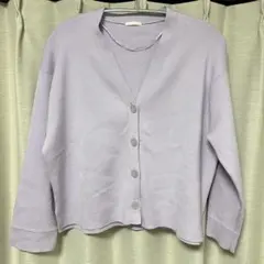 GU ラベンダー カーディガン