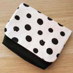 マチ付き移動ポケット　女の子　ねこ玉