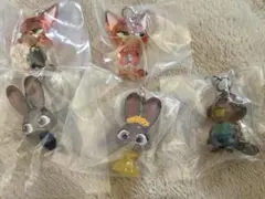 ズートピア2 めじるしアクセサリー　ニック　ジュディ　ニブルズ　コンプ