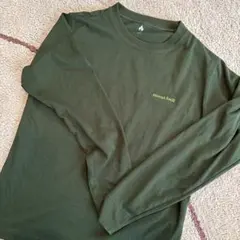 mont-bell 長袖カットソー 150 オリーブグリーン