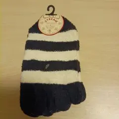 5本指ソックス ボーダー柄 23-25cm
