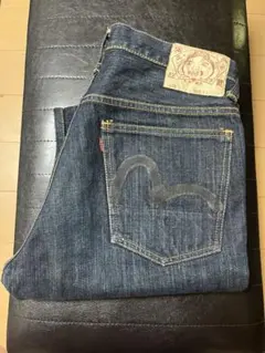 EVISU エヴィス LOT.2017 ブーツカット デニム ジーンズ 濃紺