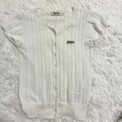 ♥︎GROVE♥︎ KOI KNIT CARDIGAN ホワイト　完売品のサムネイル