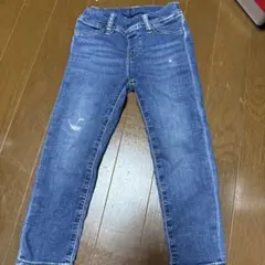 ユニクロ　デニムパンツ　ダメージ　110cm