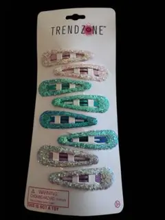 TRENDZONE グリッター ヘアピン 8個セット