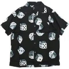 STUSSY Dice Pattern Shirt オープンカラー Mのサムネイル
