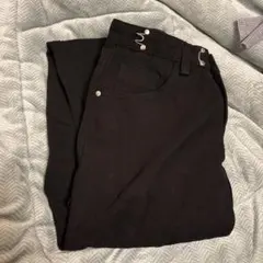 ブラック ストレートデニム