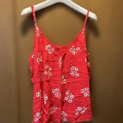 Gap 花柄 キャミソール レッド XLサイズのサムネイル