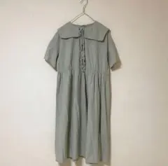 ehkasopo エヘカソポ ワンピース セーラー 半袖 F グリーン 春夏