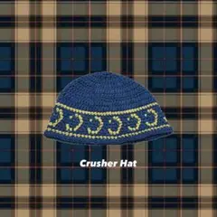 Crusher Hat ネイビー×イエロー
