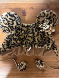 ヒョウ柄 ミッキーハット