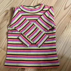 ストライプ長袖トップス　80サイズ　美品