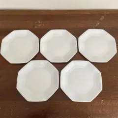 ヤマザキ 春のパンまつり 白い八角形グルメ皿　5枚セット