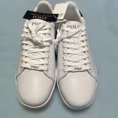 【新品未使用】Polo ラルフローレンホワイト スニーカー28㎝