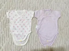 ユニクロ　メッシュ前開きボディ肌着 60cm