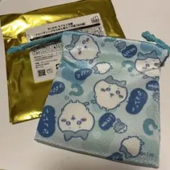ちいかわもぐもぐ本舗　トレーディングちりめん風ミニ巾着　ハチワレ