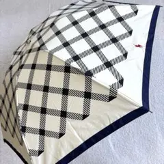 極美品☆ラルフローレン　折り畳み傘　雨傘　ポロ刺繍　チェック