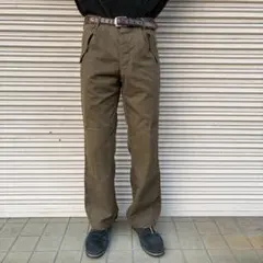 90s 南アフリカ軍 カーゴ パンツ ヌートリア ミリタリー ブラウン 78cm