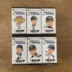 阪神タイガース 選手フィギュア第2弾 守備かなめ編 6種類コンプリート