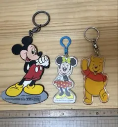 ディズニーランド　アクリルキーホルダー　森永　ミニーマウス　ママー　ミッキー
