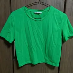 ZARA ショート丈　トップス　Tシャツのサムネイル