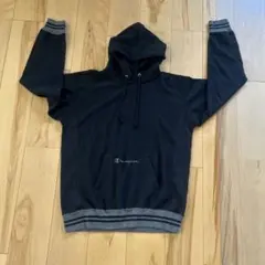Champion ブラック パーカー フード付き
