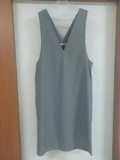 ikka　ジャンパースカート　グレー　Ｌ