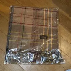 チェック柄マフラー ベージュ系