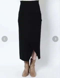 ラグナムーン　スクエアラップニットスカート