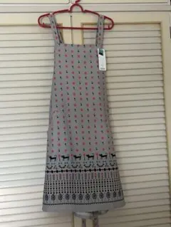サロンジェ　エプロン　グレー