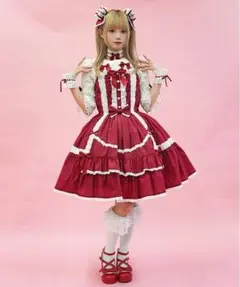 Chalmiere ブリリアントローズジャンパースカート シャルミエール