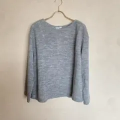 ensuite セーター グレー サイズ【6】後ろ姿飾りボタンニット