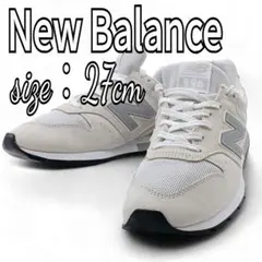 【美品】 ニューバランス CM996BT 27cm オフホワイト