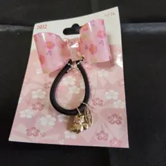最終値下　ミニーマウス　ピンクリボンヘアゴム　2012　ディズニー　ミニーちゃん