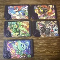 ポケモンフレンダ ケルディオ、オーガポン草、セレビー カプコケコ、レックーザ