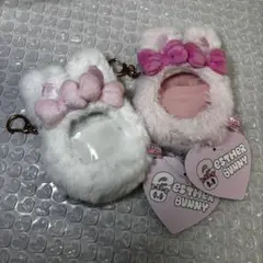 エスターバニー ぬいぐるみ缶バッジケース　クリームバニー リボンバニー セット